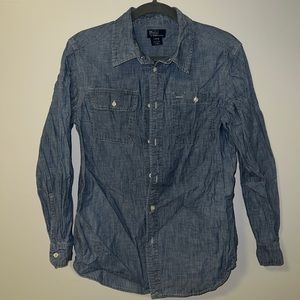 Long sleeve Denim print Shirt